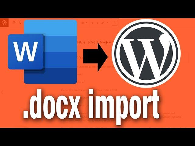 Easiest Way to Import Word Documents  docx in Wordpress