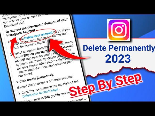 How to delete instagram account permanently | Instagram account delete kaise kare permanently