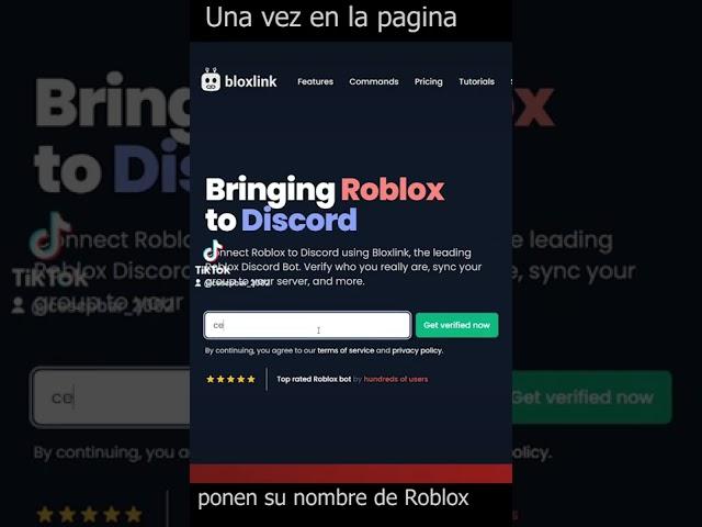 Como verificarse en bloxlink?