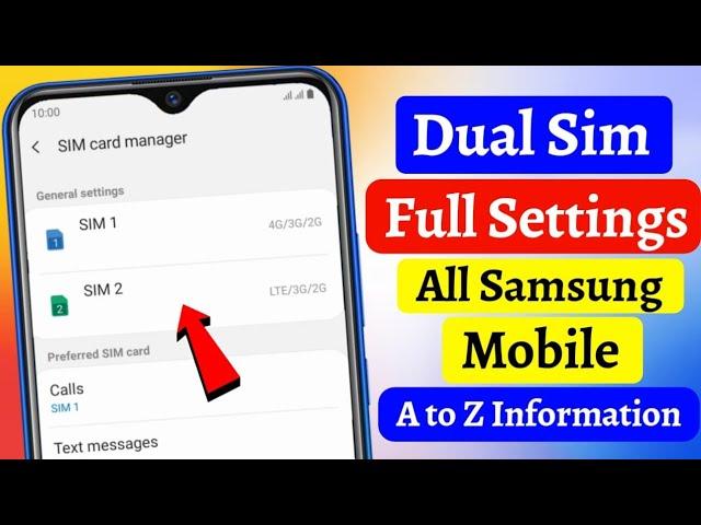 dual sim settings | samsung dual sim call settings | dual sim always on samsung