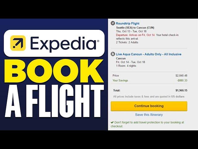 How To Book a Flight On Expedia App | Step By Step