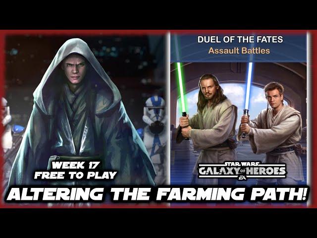 I Am Altering the Farming Path. Pray I Don't Alter It Further....NOOCH 2 VADER Week 17, SWGOH F2P