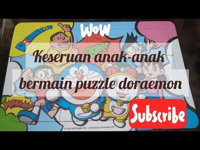 Menyusun Puzzle Doraemon di Rumah Bersama Adik #puzzle #game #doraemon #bermain #nogadget