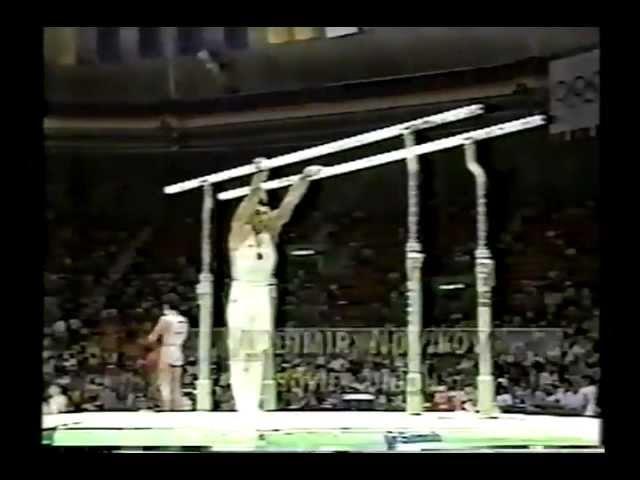 Vladimir Novikov (URS) - 1988 Olympics - Compulsories - Parallel Bars