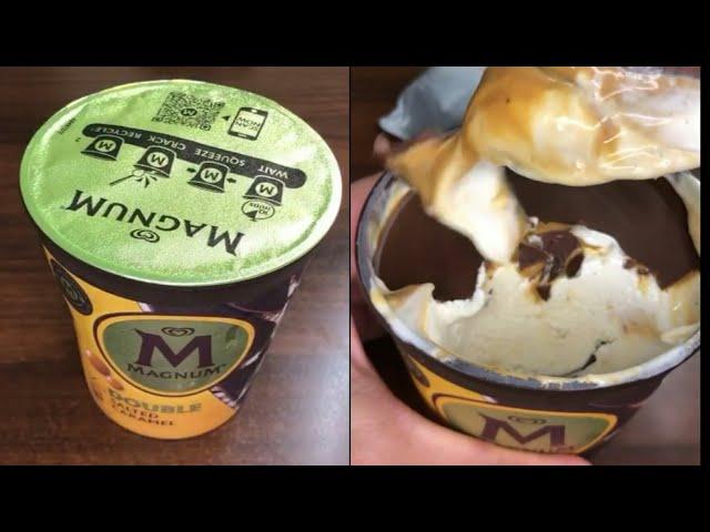 Magnum Ice Cream Caramel & Chocolate ASMR | Satisfying