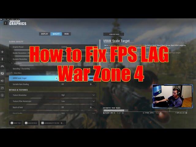 Warzone 4 How to Fix Low FPS