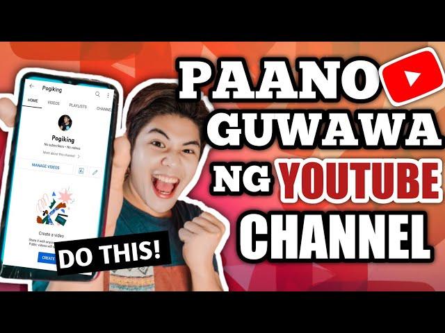 PAANO GUMAWA NG YOUTUBE CHANNEL SA CELLPHONE STEP BY STEP 2022