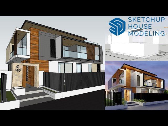 House Modeling in sketchup 2021 (Sketchup Tutorial)