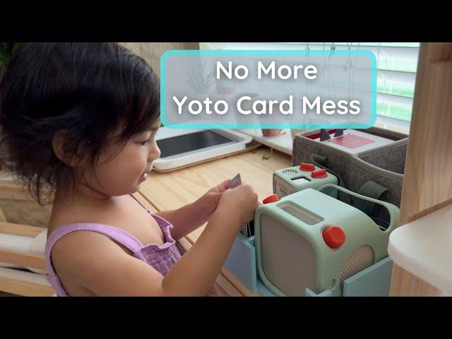 Holder and Card Organizer for Yoto Player and Yoto Mini