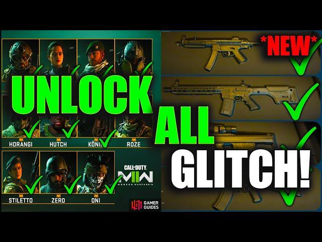 *NEW* UNLOCK ALL OPERATORS GLITCH, UNLOCK LOCKED WEAPONS GLITCH | MW2 GLITCHES (Modern Warfare 2) PC