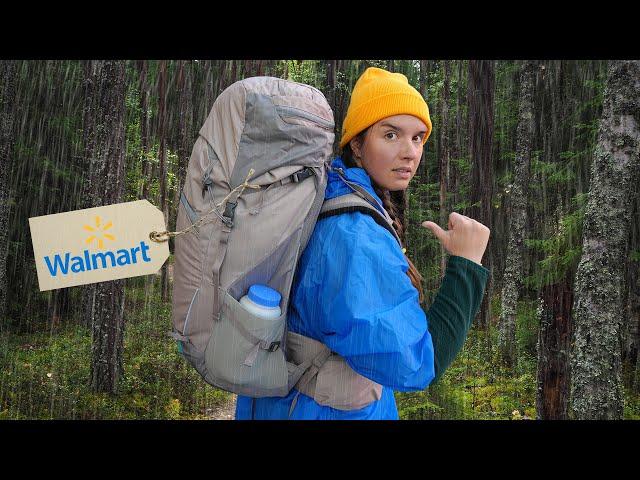 I Went Backpacking with ONLY Budget Gear From Walmart!