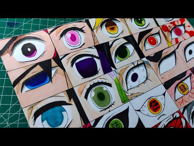 Drawing Anime Eyes Kimetsu no Yaiba/Demon Slayer