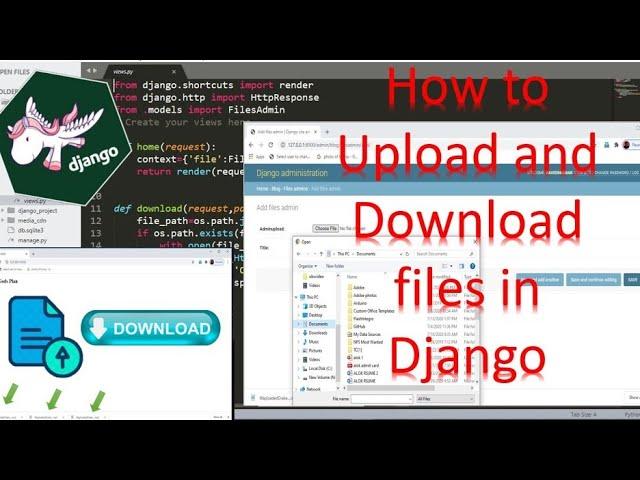 How to upload and download files in Django