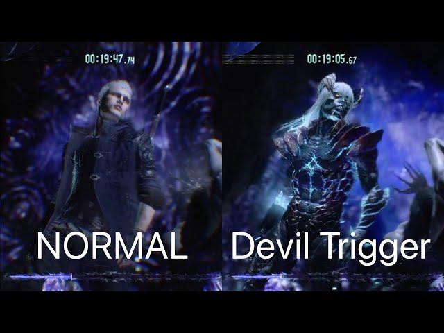 Devil May Cry 5 Nero all buster comparison Normal vs Devil Trigger / ネロのバスターモーション 通常時とデビルトリガー時の比較