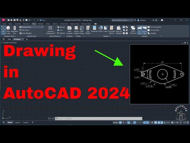 5th drawing in AutoCAD for practice | Drawing in autocad 2024