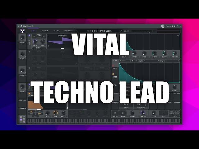 Sound Design: Melodic Techno Lead | Vital Tutorial (Deutsch/German)