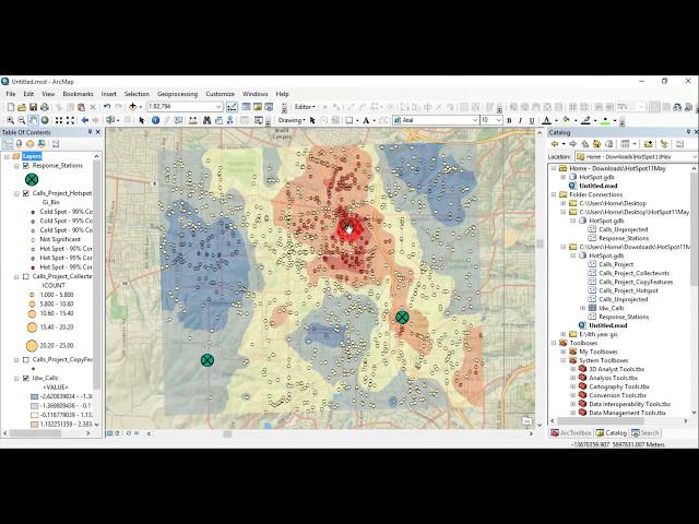 Hotspot Analysing in ArcGIS