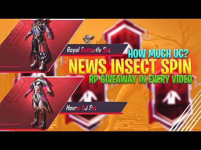 INSECT SPIN PUBG MOBILE | Royal butterfly set | MechanicYT | Lucky Spin