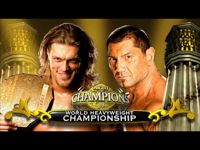 Story of Edge vs. Batista | Night Of Champions 2008