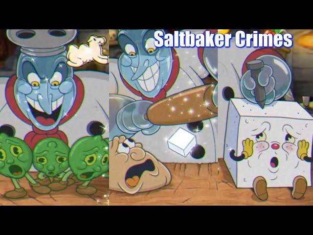 Cuphead DLC Saltbaker Killing All Ingredients Animations - The Delicious Last Course