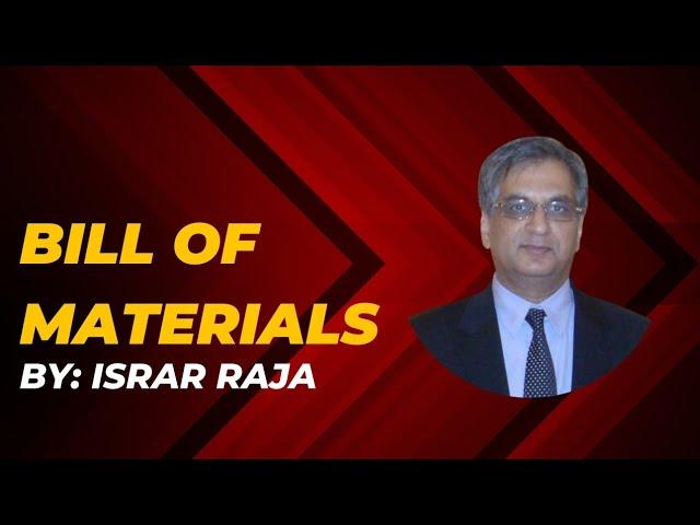 What is the Bill of Materials | (BOM) |Example of BOM | Types of BOM |