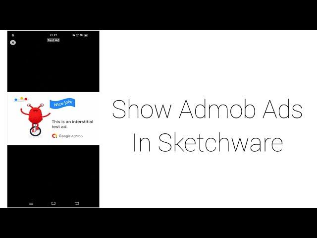 How to show admob banner and interstitial ad in sketchware