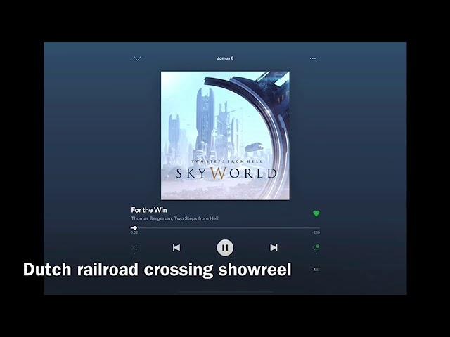 Dutch railroad crossing showreel high pitch