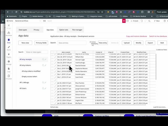 How to use recursion to retrieve s search of over 100 receipts into your Bubble database.