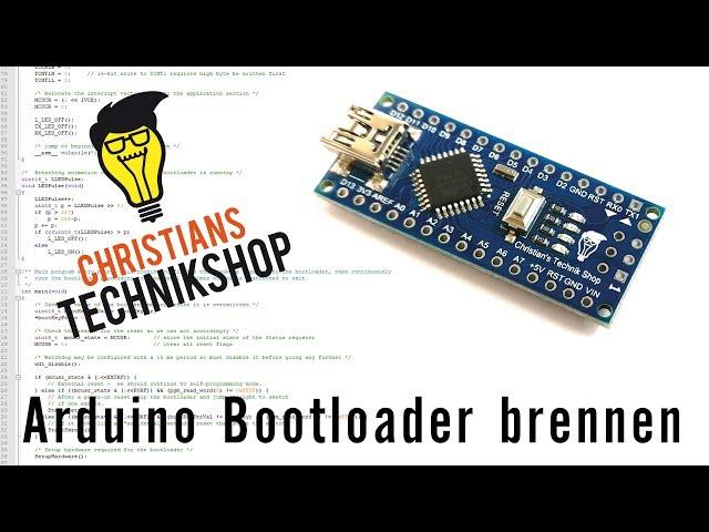 Arduino Bootloader brennen mit UNO -- Arduino as ISP --