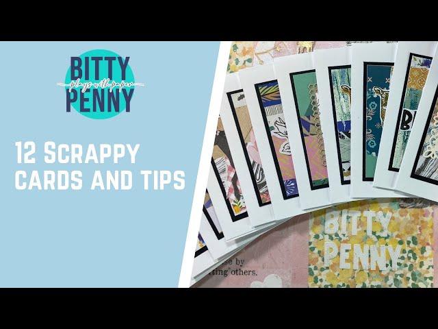 Grab your paper scraps / 12 cards with Frankenpaper