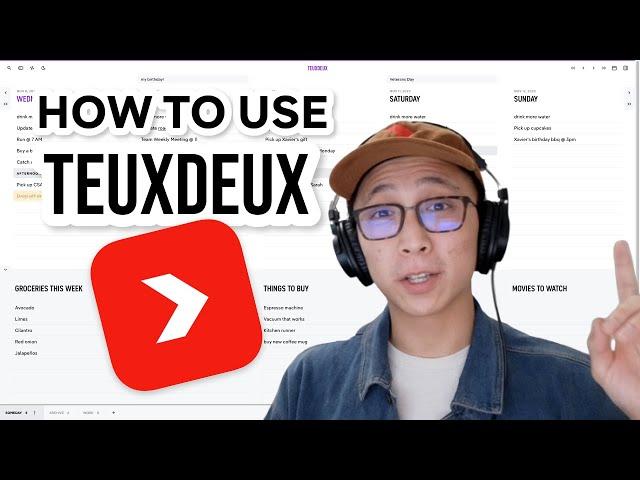 How to use TeuxDeux (web)