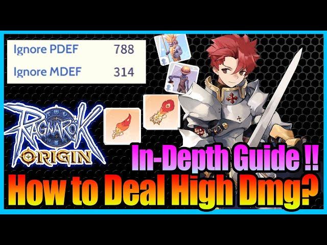 Real ULTIMATE Dmg Boost Guide!! Included IGNORE DEF Formula!! [Ragnarok Origin Global]