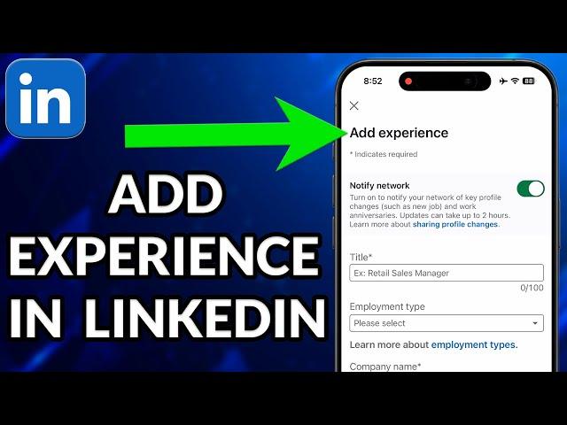 How To Add Experience In LinkedIn Profile In Mobile