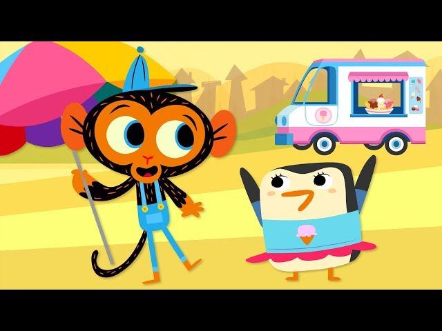 The Ice Cream Truck Needs Major Repairs | Mr. Monkey, Monkey Mechanic | Full Episode