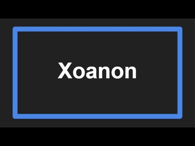 Meaning of Xoanon