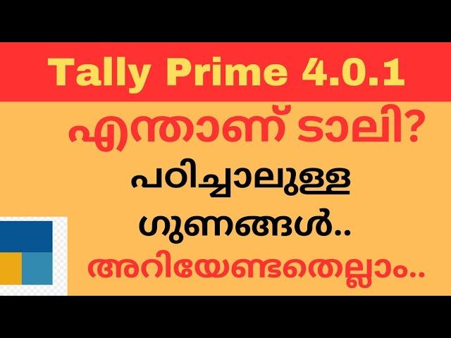 #Learn Tally Prime!  എന്താണ് ടാലി?  ടാലി പഠിച്ചാലുള്ള ഗുണങ്ങൾ എന്തെല്ലാം?