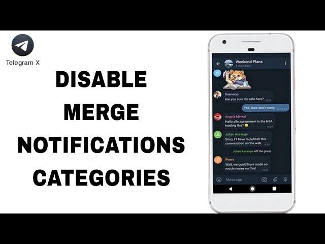 How To Disable Merge Notifications On Telegram X App