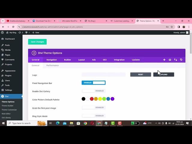 How to change logo size in divi wordpress website