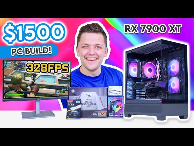 Best $1500 Gaming PC Build 2024!  [Full Build Guide & Benchmarks - ft. RX 7900 XT]