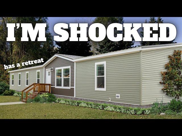 I WASN'T EXPECTING THIS INSIDE! This NEW mobile home is a GEM! Prefab House Tour