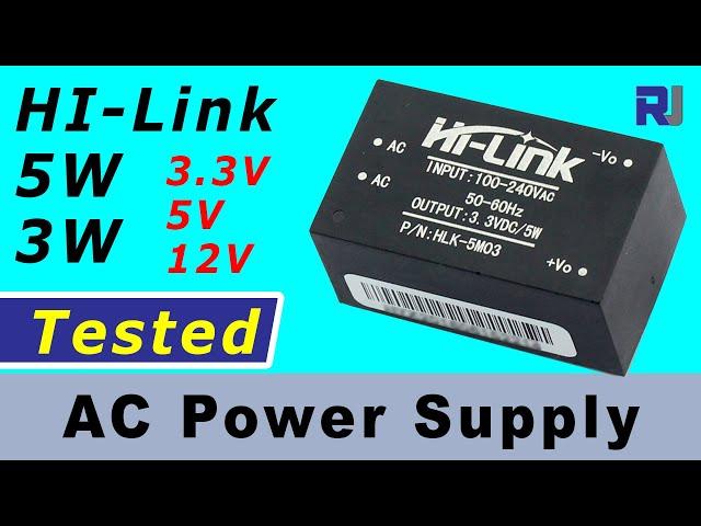 Review of Hi-Link AC Arduino Power Supply DC 3.3V 5V, 12V 5W converter