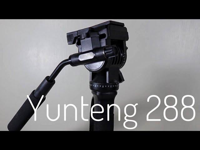 Yunteng VCT-288 photography tripod monopod with fluid pan head