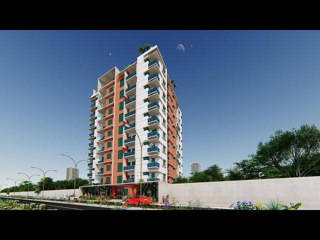 High Rise Residential Building Design || 3d Animation || Shelter Design & Development ||