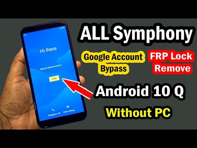 Symphony FRP Bypass Android 10 | Symphony Google Account Unlock Android 10 New method Without Pc |