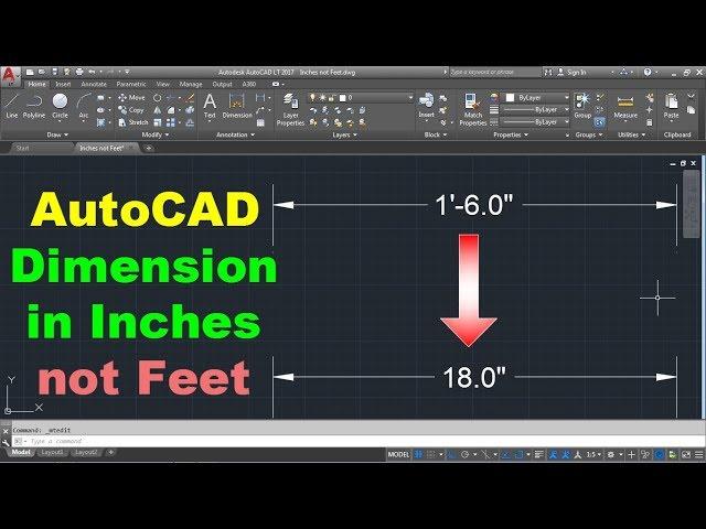 AutoCAD Dimension in Inches not Feet