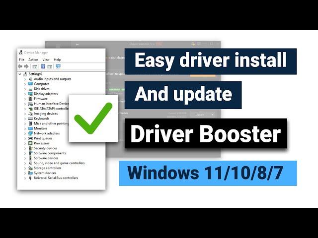 How To install Driver PC/Laptop | Using Driver Booster Easily | Windows 7/8/10/11