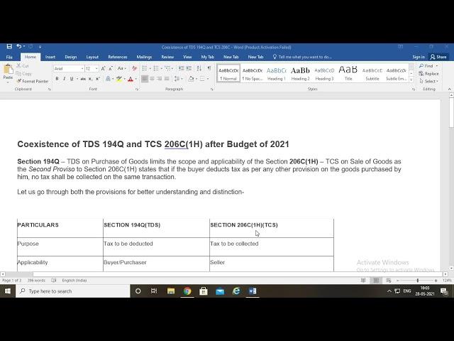 Coexistence of TDS 194Q and TCS 206C1H