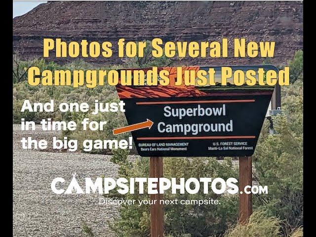 New Campground Photos for Several Campgrounds Just Posted