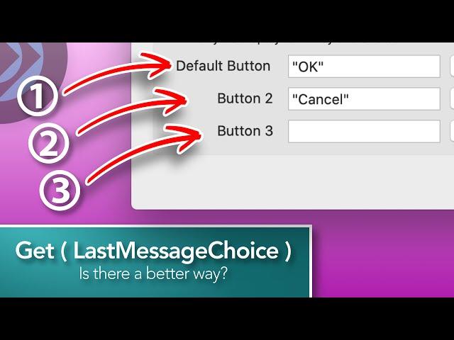 Get ( LastMessageChoice ) - Learning Show Custom Dialog