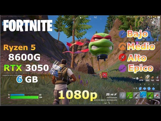 ⭐RTX 3050 (6 GB) DDR6 ⭐ FORTNITE - CAPITULO 5  1080p 